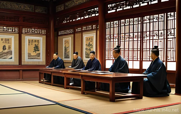 한무제의 중국 통일 전략 - **Prompt:** A majestic depiction of Emperor Wu of Han, in his prime, standing confidently on a forti...