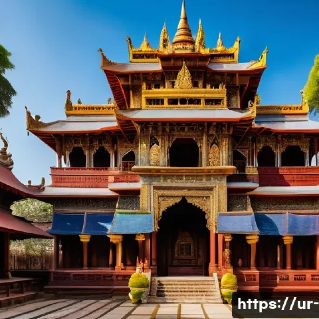 고려 시대 불교와 정치 - A majestic ancient Buddhist temple complex in a South Asian kingdom during the medieval era, showcas...